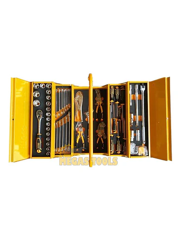 Caja De Herramientas Metálica 59 Piezas Ingco 2