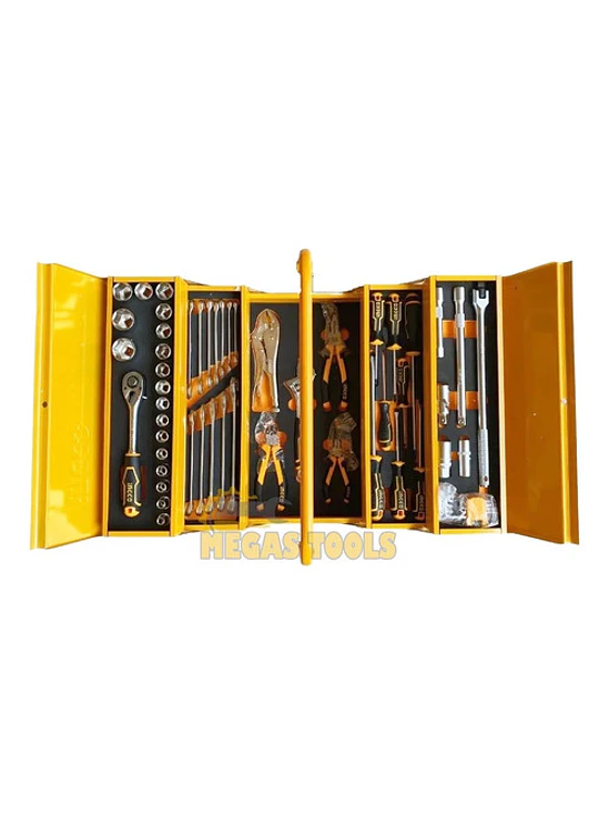 Caja De Herramientas Metálica 59 Piezas Ingco 2