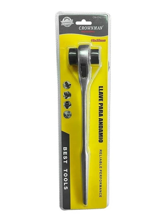 Llave Carraca Andamios Chicharra 19 Mm Y 22 Mm Profesional 2