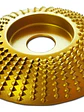 Disco Escofina Semi Circular 85mm Desbaste Madera Plástico - Miniatura 2