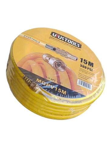 Manguera 15 Metros Para Compresor/aire Reforzada Pvc 300psi 2