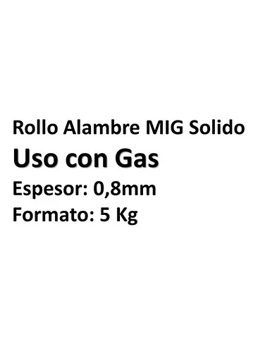 Alambre Mig 70s-6 Sólido 5kg 0.8mm Envíos Gratis 2