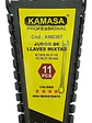 Juego de Llaves Mixtas Punta Corona Kamasa 11 Piezas Cr-V Profesional - Miniatura 3