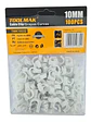 Grapa Grampa Rg6 Cable 10mm Blanco 100 Unidades Toolmak - Miniatura 1