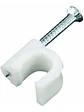 Grapa Grampa Rg6 Cable 10mm Blanco 100 Unidades Toolmak - Miniatura 2