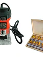 Fresadora Tupi Router 6,35mm 650 W + Set De 12 Fresas - Miniatura 1