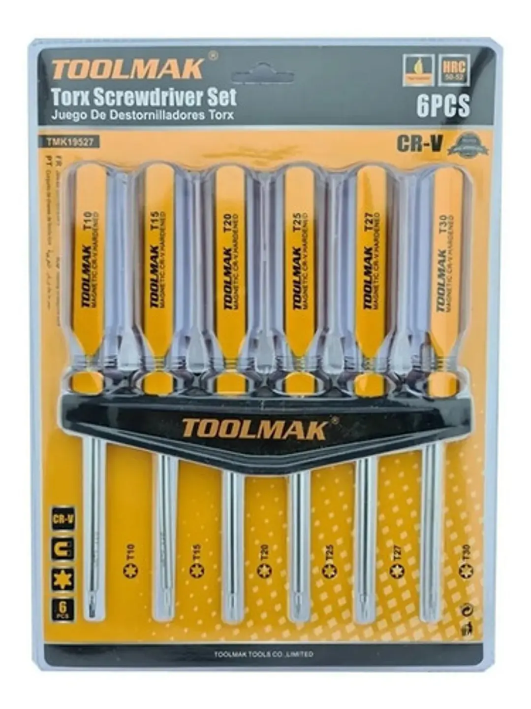 Kit Juego De Destornilladores Torx Estrella 6 Piezas Toolmak 1