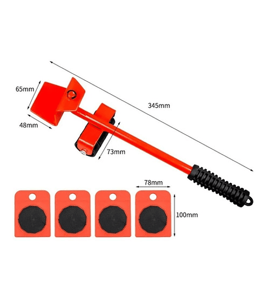 Set De Herramienta Deslizadora Transporta Muebles Lavadora