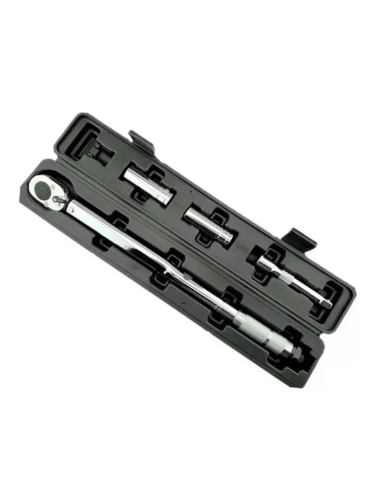 Llave Torque Torquimetro 1/2 - 28-210nm + Dados + Extension 1