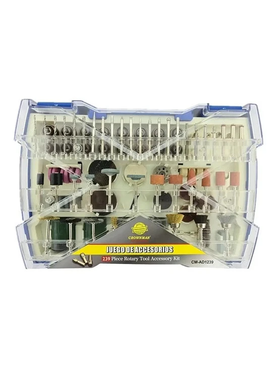 Kit Set Jgo De Acc. Para Minitorno Tipo Dremel 239pcs 1