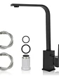Llave Monomando Lavaplatos Acero Inoxidable Negro Mate - Miniatura 1