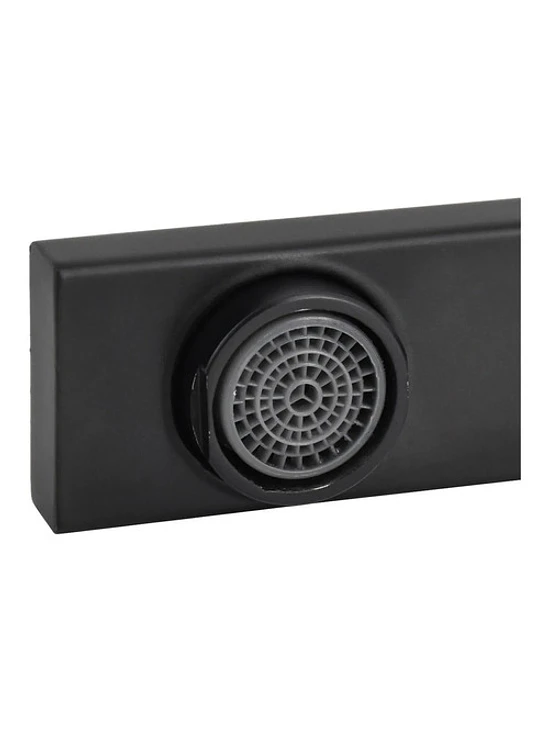 Llave Monomando Lavaplatos Acero Inoxidable Negro Mate 4