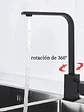 Llave Monomando Lavaplatos Acero Inoxidable Negro Mate - Miniatura 6