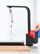 Llave Monomando Lavaplatos Acero Inoxidable Negro Mate - Miniatura 7
