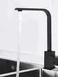 Llave Monomando Lavaplatos Acero Inoxidable Negro Mate - Miniatura 9