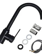 Llave Monomando Lavaplatos Acero Inoxidable Negro Mate - Miniatura 1