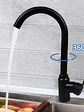 Llave Monomando Lavaplatos Acero Inoxidable Negro Mate - Miniatura 3