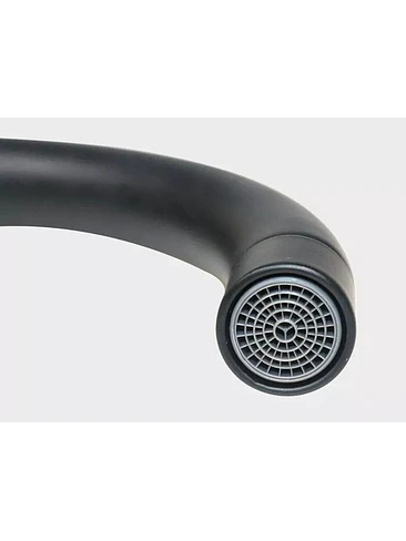 Llave Monomando Lavaplatos Acero Inoxidable Negro Mate 4