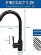 Llave Monomando Lavaplatos Acero Inoxidable Negro Mate - Miniatura 5