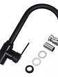 Llave Monomando Lavaplatos Acero Inoxidable Negro Mate - Miniatura 7