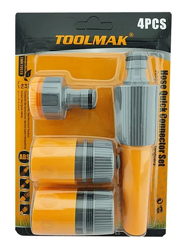 Kit Set Jgo Conector Rápido Manguera De Jardín 4 Piezas Tmk 1