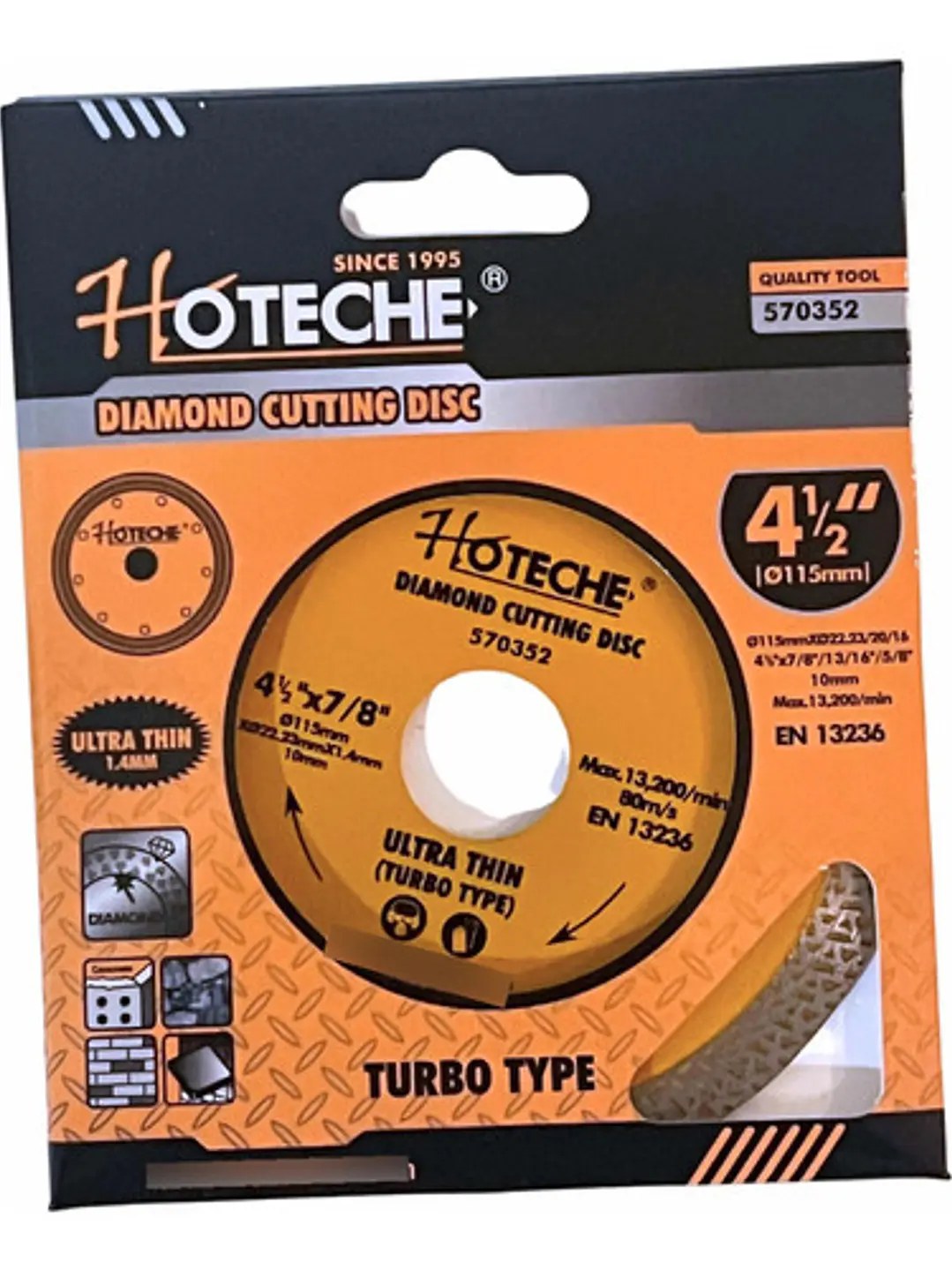 Disco Corte Porcelanato Diamante 4,5 Pulgadas 115mm 1