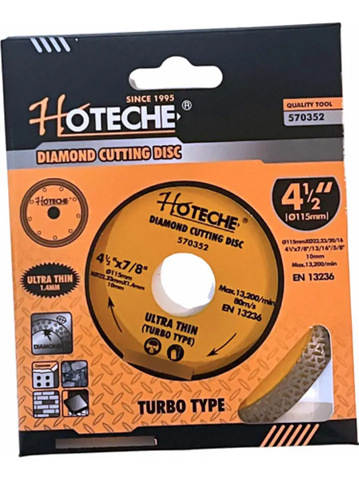 Disco Corte Porcelanato Diamante 4,5 Pulgadas 115mm 1