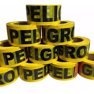 Cinta Peligro Amarilla 75mm X 305 Metros