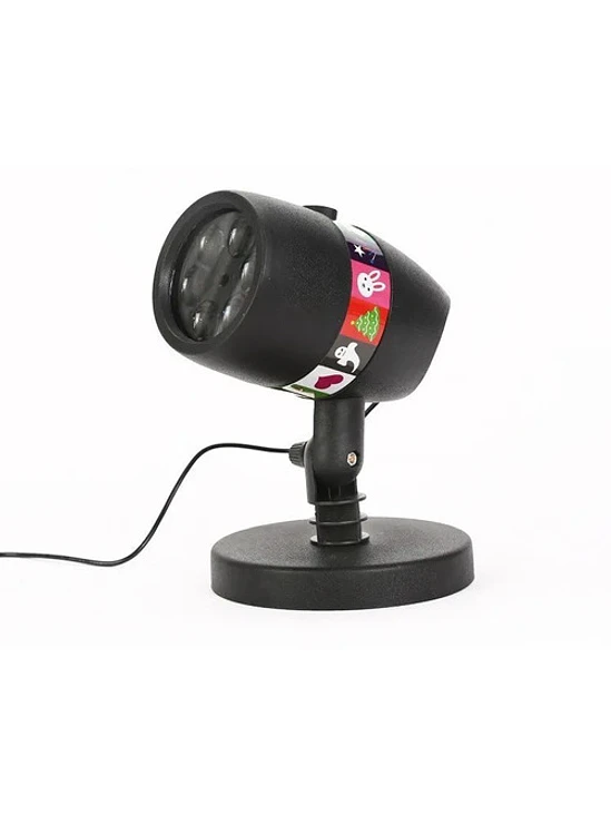 Foco Proyector Luz Led Luces Movimiento Rotación Navidad 4