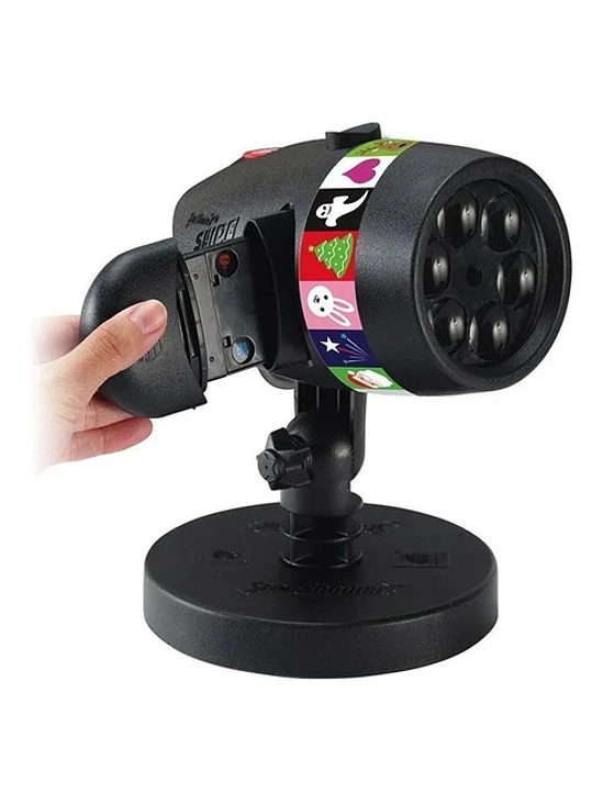 Foco Proyector Luz Led Luces Movimiento Rotación Navidad 6