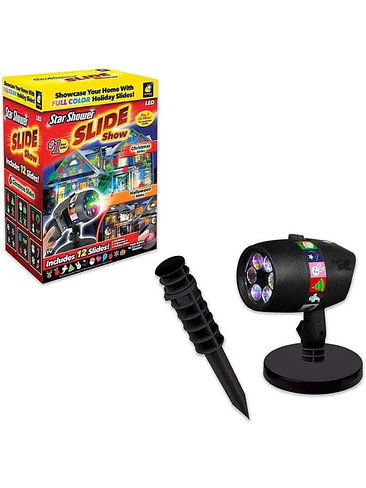 Foco Proyector Luz Led Luces Movimiento Rotación Navidad 7
