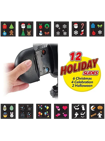 Foco Proyector Luz Led Luces Movimiento Rotación Navidad 8