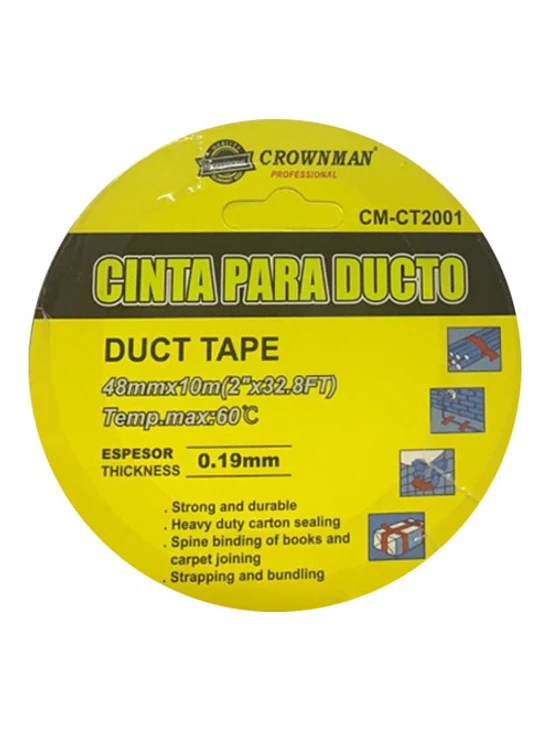 Cinta Duct Tape Multiuso Industrial Construcción 10m 2