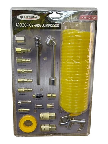 Accesorios Compresor 20 Piezas Pistola Aire Niple Enchufe 1