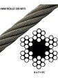 Piola O Cable De Acero 3mm Rollo 100 Mts Galvnz  - Miniatura 2