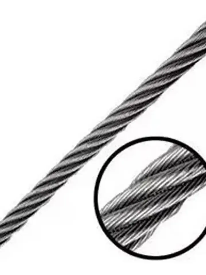 Piola O Cable De Acero 3mm Rollo 100 Mts Galvnz  3