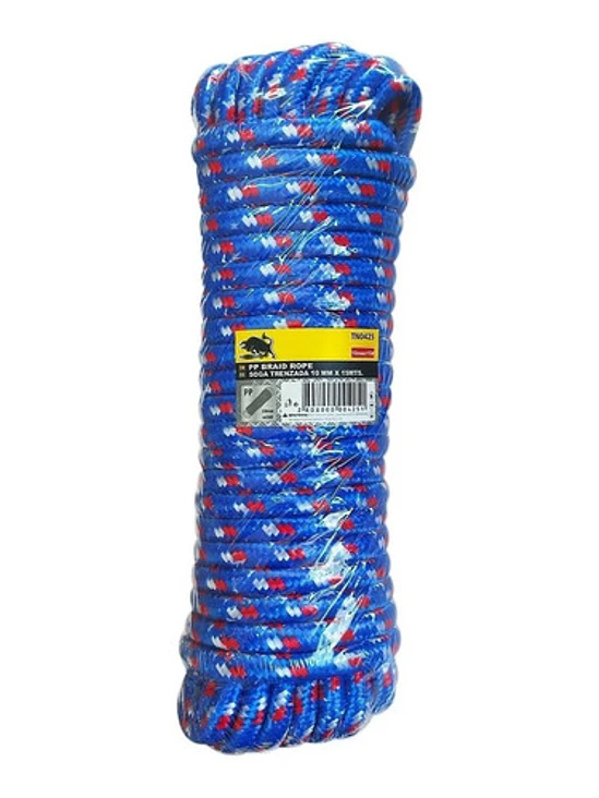 Cuerda Trenzada Cordel Amarra 10mm X 15 Metros Soga Multiuso 1