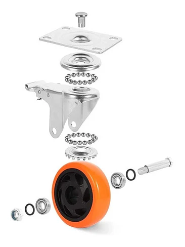 Pack 4 Ruedas Para Carro O Mueble 5 Pulgs. Soporta 600 Kg 3