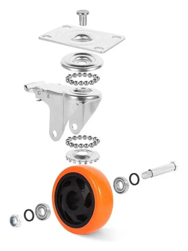 Pack 4 Ruedas Para Carro O Mueble 5 Pulgs. Soporta 600 Kg 3