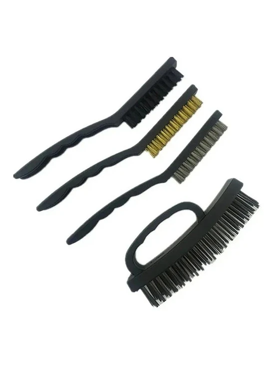 4 Cepillo Alambre Escobilla Acero Plastico Cobre 1