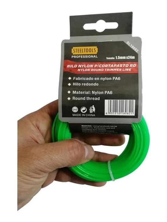 Pack 3 Nylon P/ Orilladora Rd Para Pasto 1.5mm X 24mts.  2