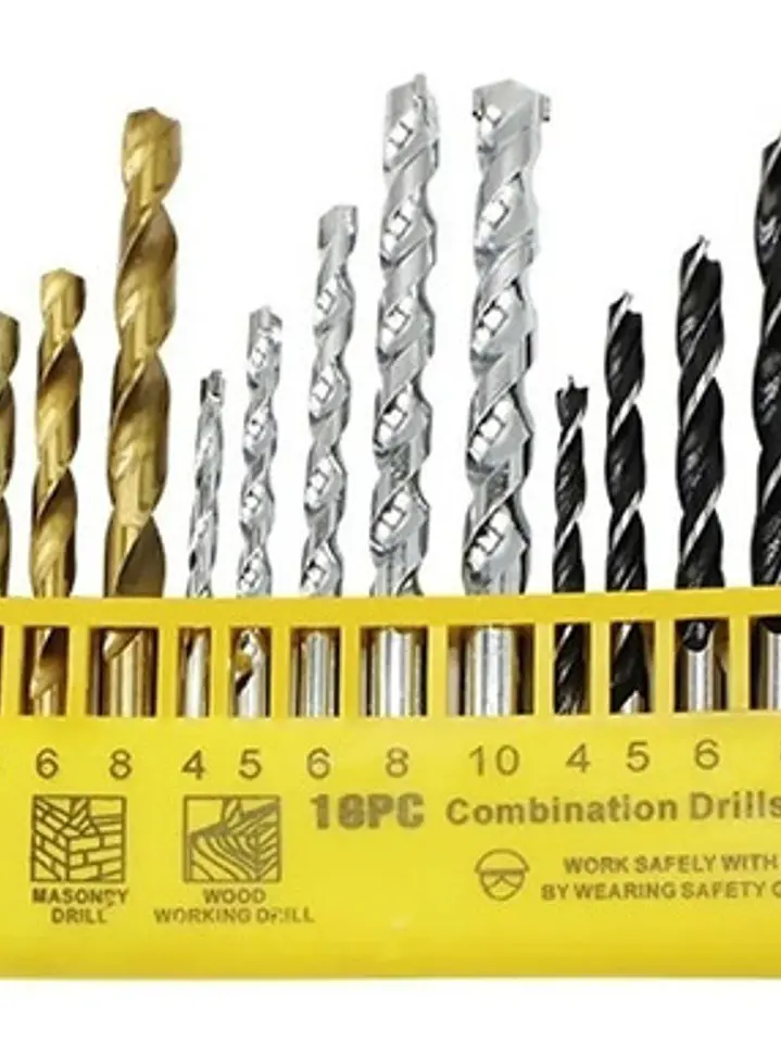 Juego / Set Brocas Para Metal Concreto Madera 16pcs Taladro 2