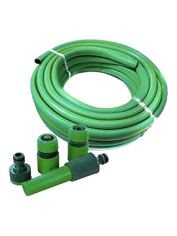 Manguera 1/2 PuLG X 20mts + Pistola + Adaptador Riego Jardin 1