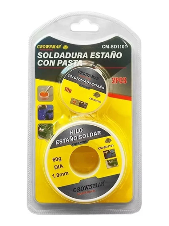 Soldadura Estaño Con Pasta 1.0mm 2