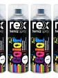 Pack 6 Barniz En Spray Profesional Secado Rápido Rex 400ml - Miniatura 3