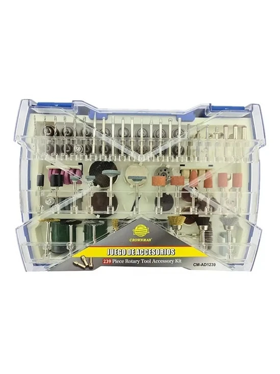 Kit Set Jgo De Acc. Para Minitorno Tipo Dremel 239pcs 3
