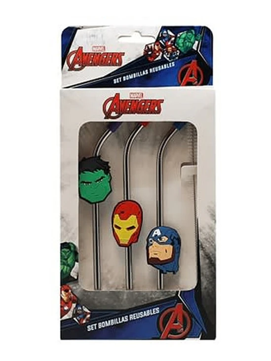 Set 3 Bombillas Reutilizables + Cepillo Disney Marvel 4