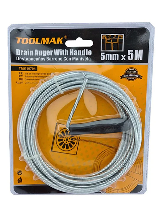 Llave Ganzua Laucha Destapador De Cañeria 5m 5mm Toolmak 1