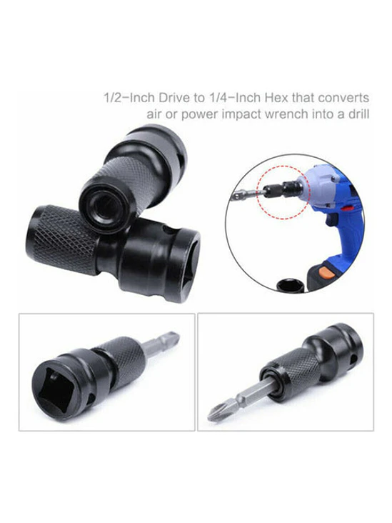Adaptador Llave De Impacto Cuadrante 1/2 A 1/4 Hex 3