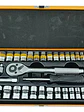Set Kit Jgo De Dado 1/4 3/8 Milimétrico Pulgada 40 Pcs  Tmk - Miniatura 1